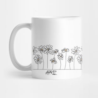 April Birth Month Flower - Daisy Mug